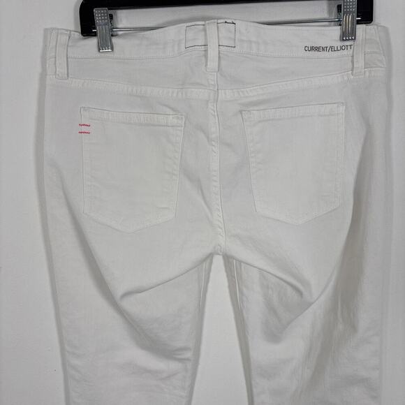 Current Elliot x Hatch Denim Jean 26 White Skinny Stiletto Sugar Maternity - Picture 6 of 9